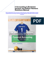 Financial Accounting A Business Process Approach 3Rd Edition Reimers Solutions Manual Full Chapter PDF