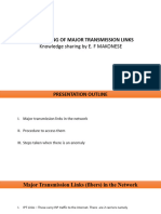 Major Fiber Links Monitoring