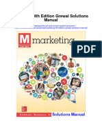 Marketing 4Th Edition Grewal Solutions Manual Full Chapter PDF