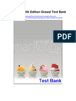 Marketing 4Th Edition Grewal Test Bank Full Chapter PDF