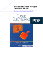 Laser Electronics 3Rd Edition Verdeyen Solutions Manual Full Chapter PDF