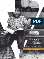 Voces Filosofia Educacion