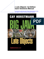 Big Java Late Objects 1St Edition Horstmann Solutions Manual Full Chapter PDF