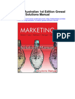 Marketing Australian 1St Edition Grewal Solutions Manual Full Chapter PDF