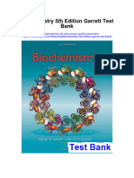 Biochemistry 5Th Edition Garrett Test Bank Full Chapter PDF