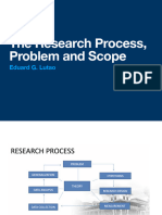 Lecture Paper On The Research Process, Problem and Scope