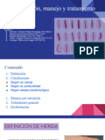 Clasificación, Manejo y Tratamiento de Heridas