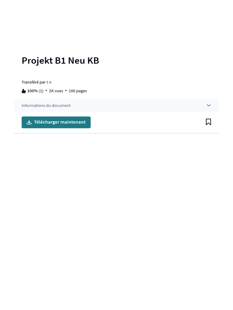 Projekt B1 Neu Kb Pdf Pdf