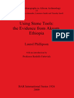 Using Stone Tools: The Evidence From Aksum, Ethiopia: Laurel Phillipson