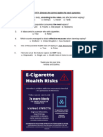 VAPING ACTIVITY - Choose The Correct Option For Each Question