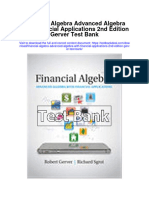 Financial Algebra Advanced Algebra With Financial Applications 2Nd Edition Gerver Test Bank Full Chapter PDF