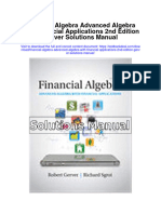 Financial Algebra Advanced Algebra With Financial Applications 2Nd Edition Gerver Solutions Manual Full Chapter PDF