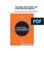 Marketing Principles Asia Pacific 2Nd Edition Pride Solutions Manual Full Chapter PDF