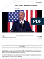 Biden's Campaign Headaches On Display in Repeat Public Interruptions - CNN Politics