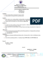 Least Learned Competencies Grades 4 6magalang