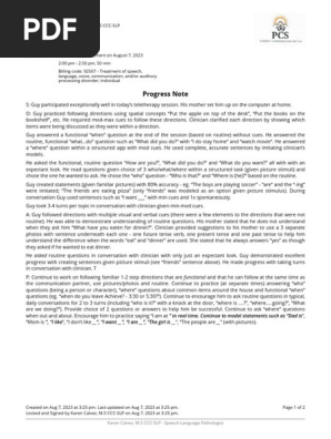 Progress Note