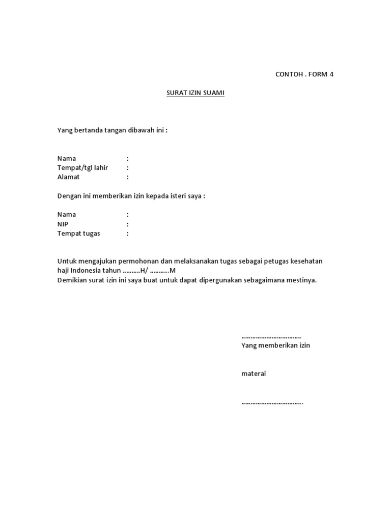 Contoh Surat Izin Suami Untuk Visa Australia Berbagi