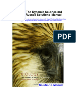 Biology The Dynamic Science 3Rd Edition Russell Solutions Manual Full Chapter PDF