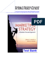 Marketing Strategy A Decision Focused Approach 8Th Edition Walker Test Bank 2 Full Chapter PDF