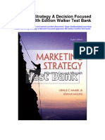 Marketing Strategy A Decision Focused Approach 8Th Edition Walker Test Bank Full Chapter PDF