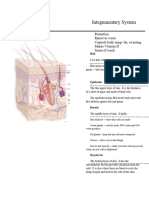 Integumentary Notes Key