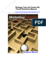 Marketing Strategy Text and Cases 6Th Edition Ferrell Solutions Manual Full Chapter PDF