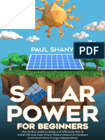 Solar Power For Beginners by Paul Shany