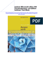 New Perspectives Microsoft Office 365 Access 2016 Introductory 1St Edition Shellman Test Bank Full Chapter PDF