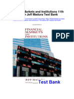 Financial Markets and Institutions 11Th Edition Jeff Madura Test Bank Full Chapter PDF