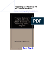 Financial Reporting and Analysis 7Th Edition Gibson Test Bank Full Chapter PDF