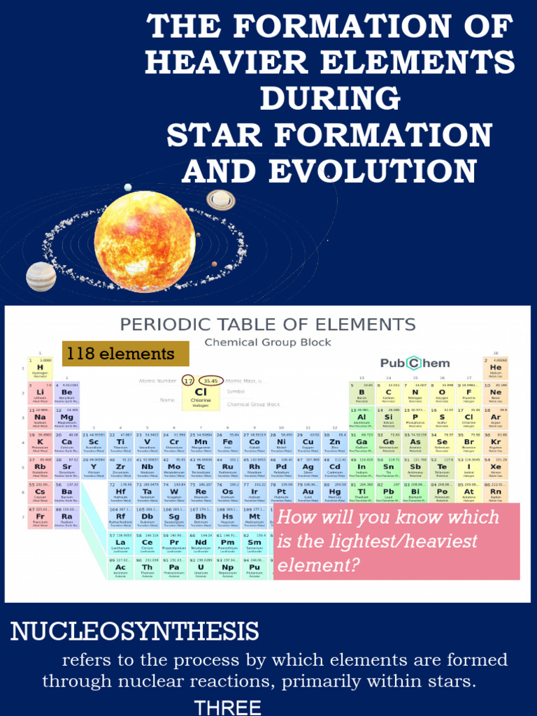 The formation of heavier elements during star formation new pptx pdf