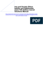 Business and Society Ethics Sustainability and Stakeholder Management 10Th Edition Carroll Solutions Manual Full Chapter PDF