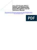 Business and Society Ethics Sustainability and Stakeholder Management 8Th Edition Carroll Solutions Manual Full Chapter PDF