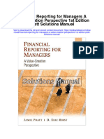 Financial Reporting For Managers A Value Creation Perspective 1St Edition Pratt Solutions Manual Full Chapter PDF
