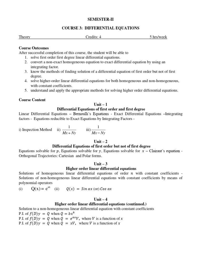 57 mathematics major b sc sem ii pdf equations sphere