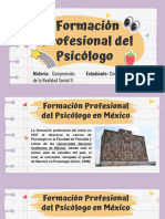 Formación Profesional Del Psicólogo