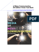 Media of Mass Communication Canadian 6Th Edition Vivian Test Bank Full Chapter PDF