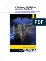 Medical Sociology 12Th Edition Cockerham Test Bank Full Chapter PDF