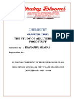 Chemistry: The Study of Adulternats in Foodstuff Thaamarai Selven.S