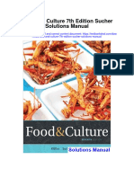 Food and Culture 7Th Edition Sucher Solutions Manual Full Chapter PDF