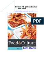 Download Food And Culture 7Th Edition Sucher Test Bank full chapter pdf