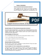Legal Environment of Business Note
