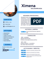 Curriculum CV Resume Academico Minimalista Profesional Simple Blanco