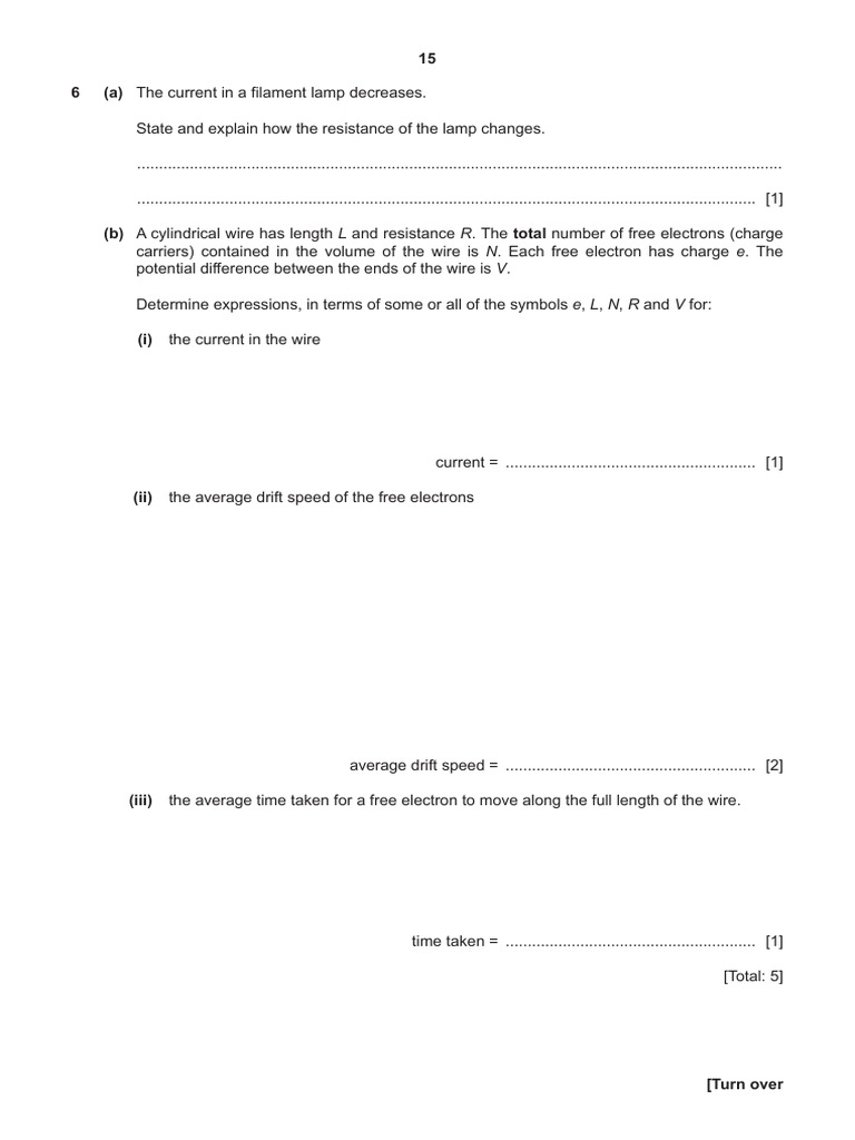 Electrical Resistance and Current Calculations | PDF | Electrical ...