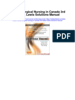 Medical Surgical Nursing in Canada 3Rd Edition Lewis Solutions Manual Full Chapter PDF