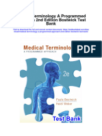 Medical Terminology A Programmed Approach 2Nd Edition Bostwick Test Bank Full Chapter PDF