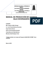 Manual de Produccion de Lechugas Bajo Invernadero