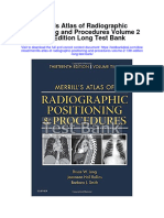 Merrills Atlas of Radiographic Positioning and Procedures Volume 2 13Th Edition Long Test Bank Full Chapter PDF