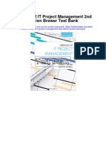 Methods of It Project Management 2Nd Edition Brewer Test Bank Full Chapter PDF