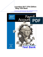 Payroll Accounting 2017 27Th Edition Bieg Test Bank Full Chapter PDF